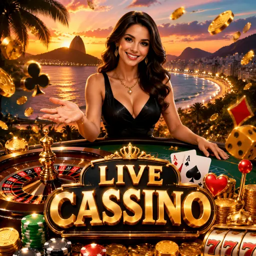 Mesa de blackjack ao vivo com crupiê real transmitindo de estúdio HD